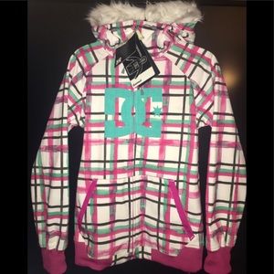 DC Women's Coat-white/pink/green-GAMUT 12 Size: S